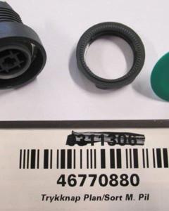 Push-button flat black with arrow